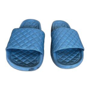 APL Blue Gray Quilted Lusso Sandals Slides Shoes   Women's Size 9